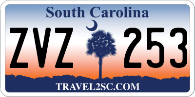 SC license plate ZVZ253