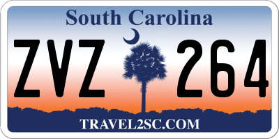 SC license plate ZVZ264