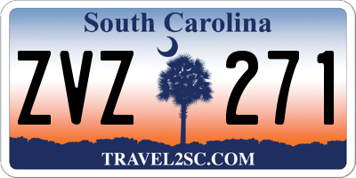 SC license plate ZVZ271