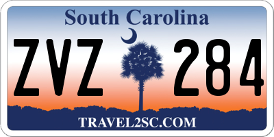 SC license plate ZVZ284