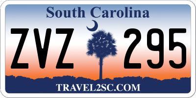 SC license plate ZVZ295