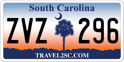 SC license plate ZVZ296
