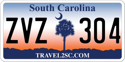 SC license plate ZVZ304