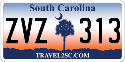 SC license plate ZVZ313