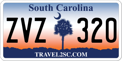 SC license plate ZVZ320