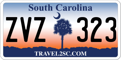 SC license plate ZVZ323