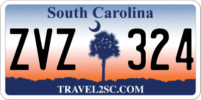 SC license plate ZVZ324