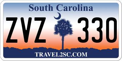 SC license plate ZVZ330