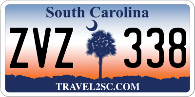 SC license plate ZVZ338
