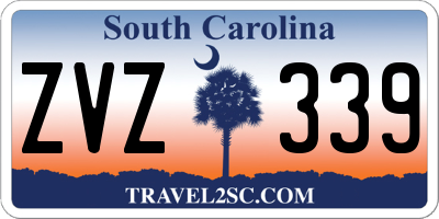 SC license plate ZVZ339
