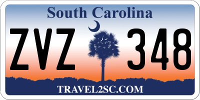 SC license plate ZVZ348