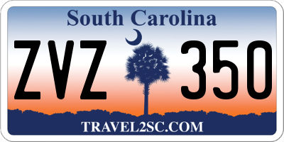 SC license plate ZVZ350