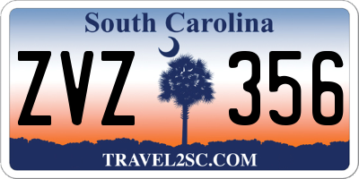 SC license plate ZVZ356