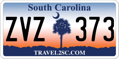 SC license plate ZVZ373