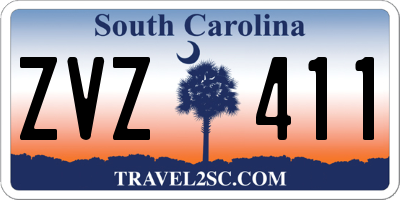 SC license plate ZVZ411