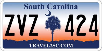 SC license plate ZVZ424
