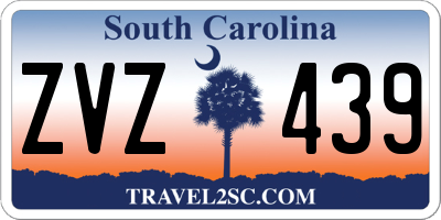SC license plate ZVZ439