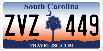 SC license plate ZVZ449