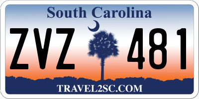 SC license plate ZVZ481