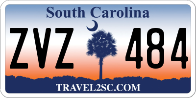SC license plate ZVZ484