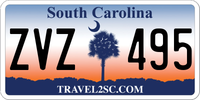 SC license plate ZVZ495