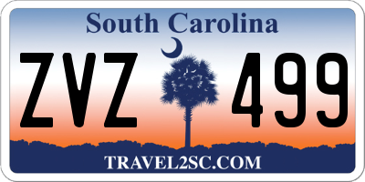 SC license plate ZVZ499