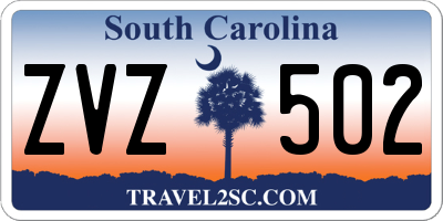 SC license plate ZVZ502