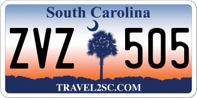 SC license plate ZVZ505
