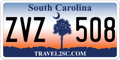 SC license plate ZVZ508