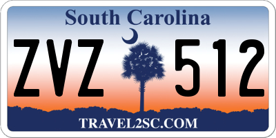 SC license plate ZVZ512