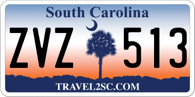 SC license plate ZVZ513