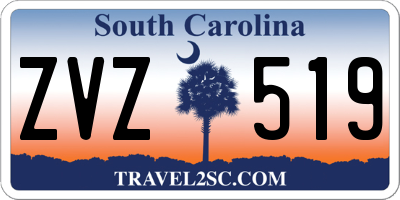 SC license plate ZVZ519