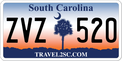 SC license plate ZVZ520