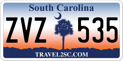 SC license plate ZVZ535