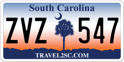 SC license plate ZVZ547
