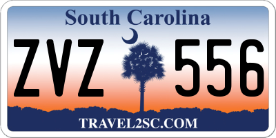 SC license plate ZVZ556