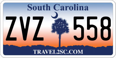 SC license plate ZVZ558
