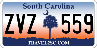 SC license plate ZVZ559