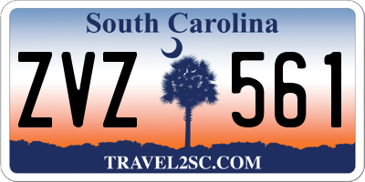 SC license plate ZVZ561