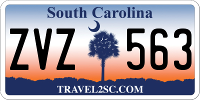 SC license plate ZVZ563