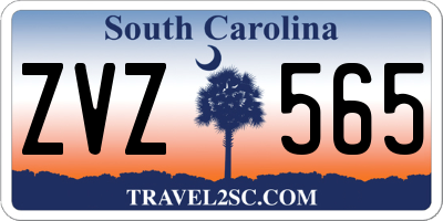 SC license plate ZVZ565