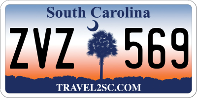 SC license plate ZVZ569