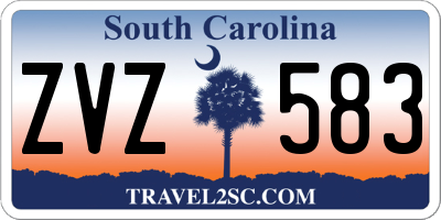 SC license plate ZVZ583
