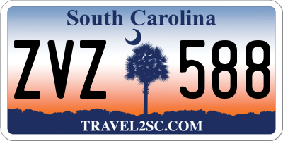 SC license plate ZVZ588