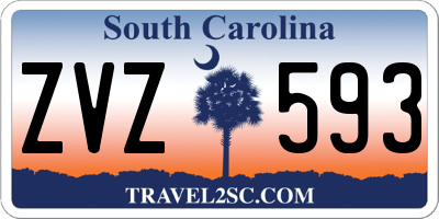 SC license plate ZVZ593