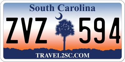 SC license plate ZVZ594