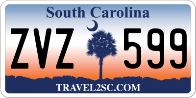 SC license plate ZVZ599