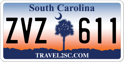 SC license plate ZVZ611