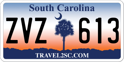 SC license plate ZVZ613