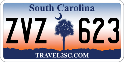 SC license plate ZVZ623